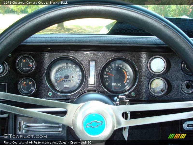Black / Black 1972 Chevrolet Camaro Coupe
