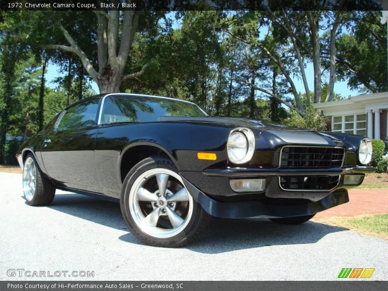 Black / Black 1972 Chevrolet Camaro Coupe