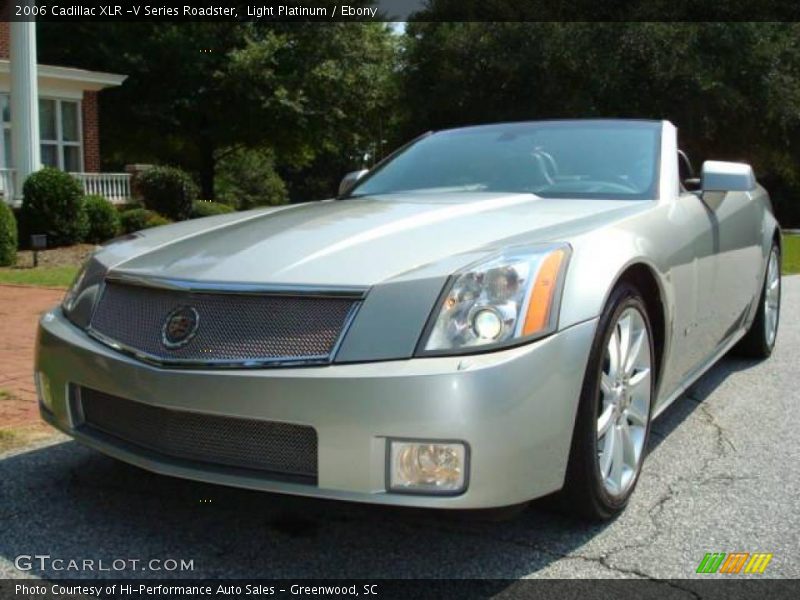 Light Platinum / Ebony 2006 Cadillac XLR -V Series Roadster