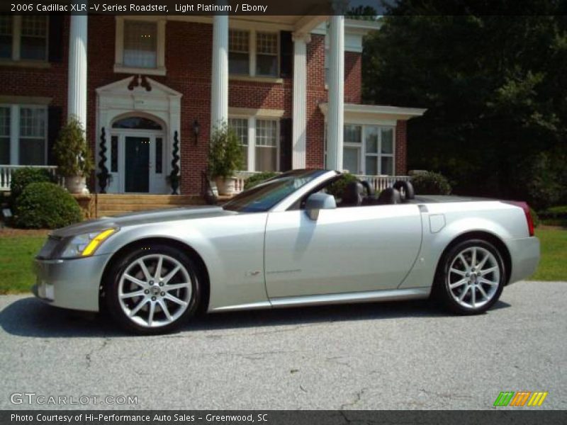 Light Platinum / Ebony 2006 Cadillac XLR -V Series Roadster