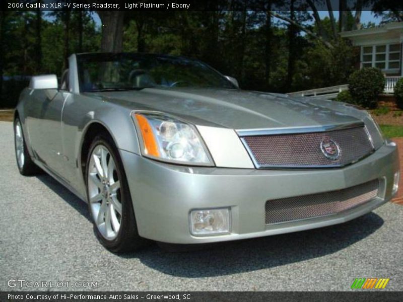 Light Platinum / Ebony 2006 Cadillac XLR -V Series Roadster