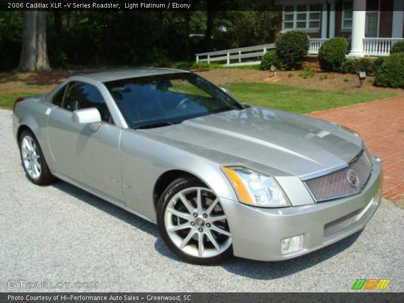 Light Platinum / Ebony 2006 Cadillac XLR -V Series Roadster