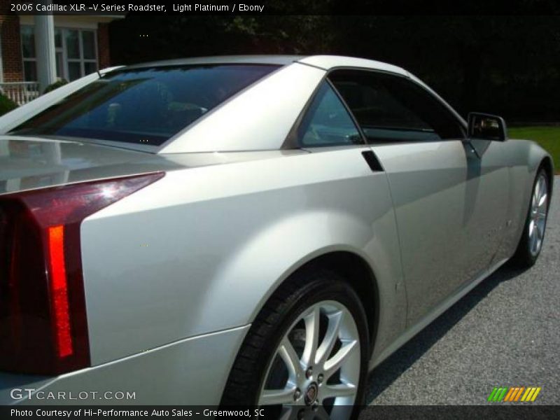 Light Platinum / Ebony 2006 Cadillac XLR -V Series Roadster