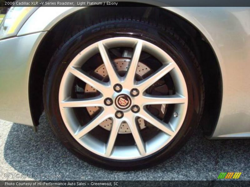 Light Platinum / Ebony 2006 Cadillac XLR -V Series Roadster