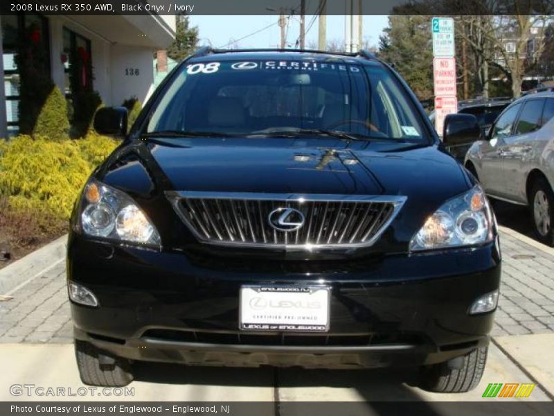 Black Onyx / Ivory 2008 Lexus RX 350 AWD