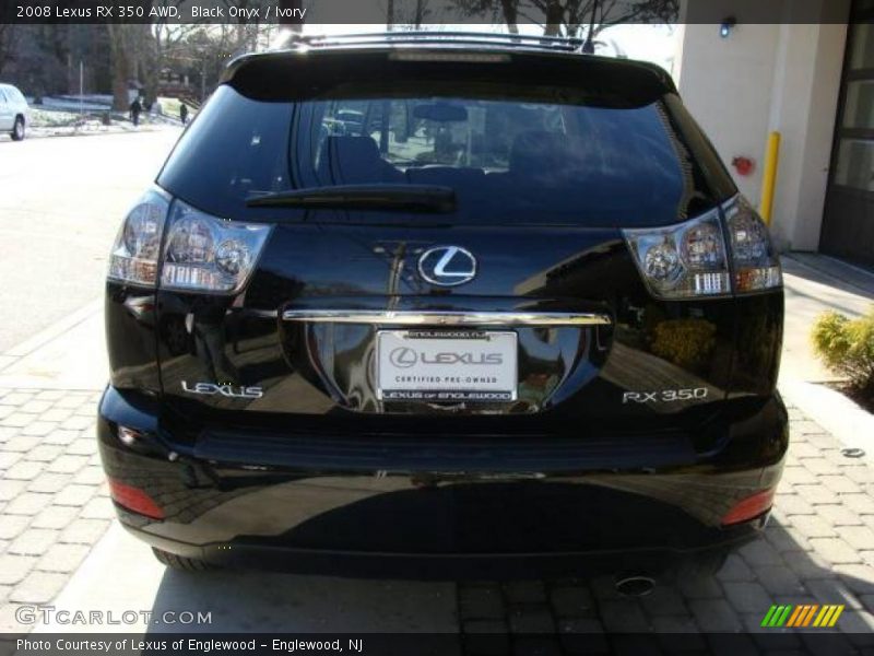 Black Onyx / Ivory 2008 Lexus RX 350 AWD
