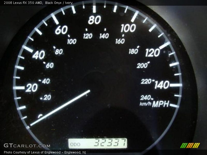 Black Onyx / Ivory 2008 Lexus RX 350 AWD