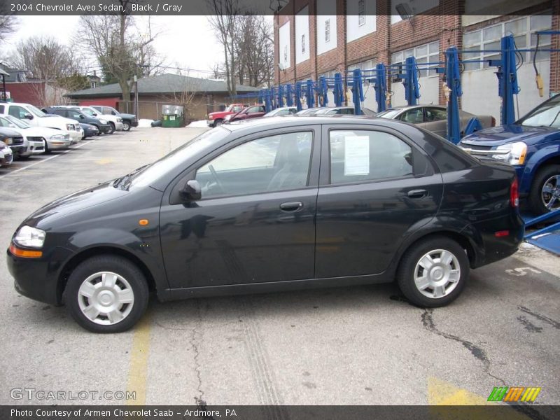 Black / Gray 2004 Chevrolet Aveo Sedan