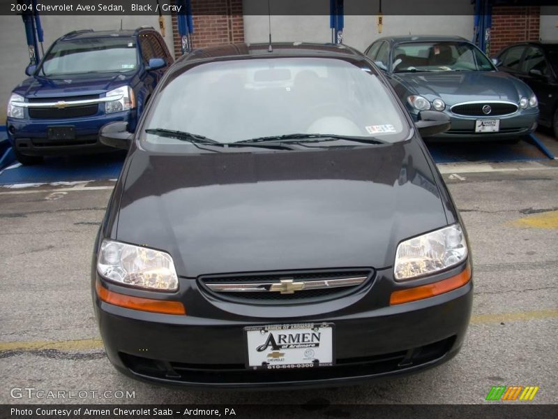 Black / Gray 2004 Chevrolet Aveo Sedan