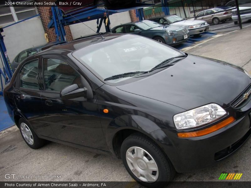 Black / Gray 2004 Chevrolet Aveo Sedan
