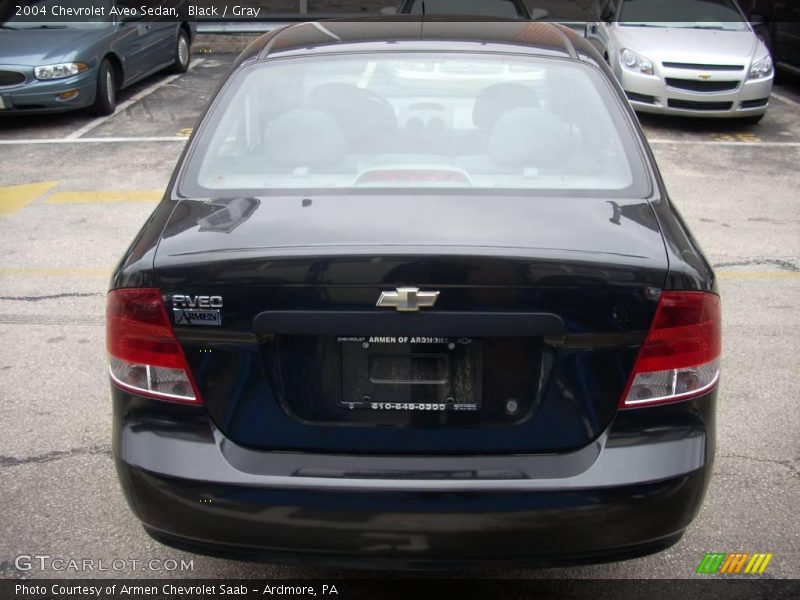 Black / Gray 2004 Chevrolet Aveo Sedan