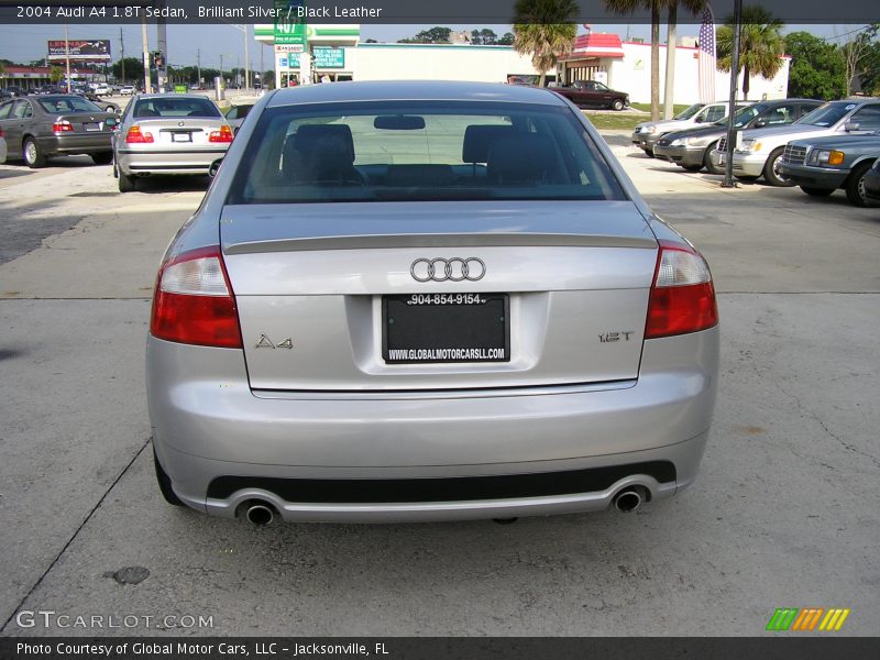 Brilliant Silver / Black Leather 2004 Audi A4 1.8T Sedan