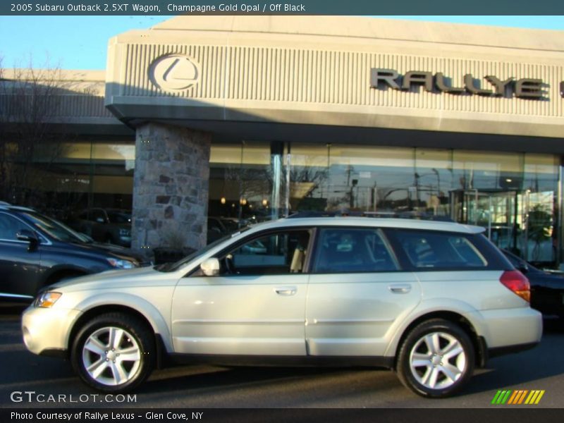 Champagne Gold Opal / Off Black 2005 Subaru Outback 2.5XT Wagon