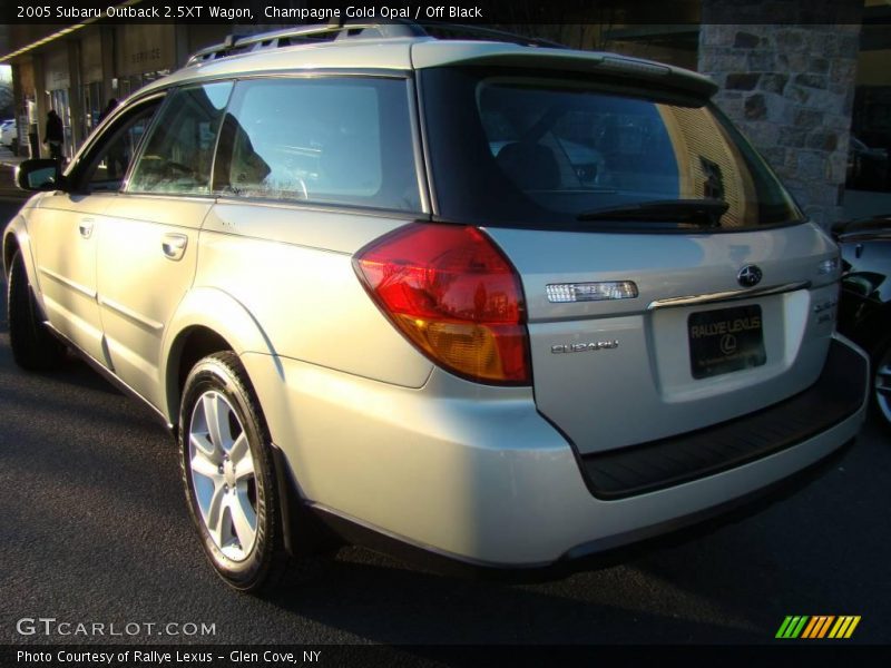 Champagne Gold Opal / Off Black 2005 Subaru Outback 2.5XT Wagon