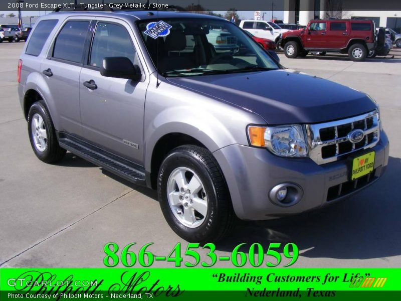 Tungsten Grey Metallic / Stone 2008 Ford Escape XLT