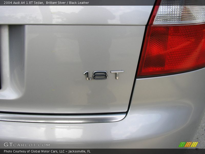 Brilliant Silver / Black Leather 2004 Audi A4 1.8T Sedan
