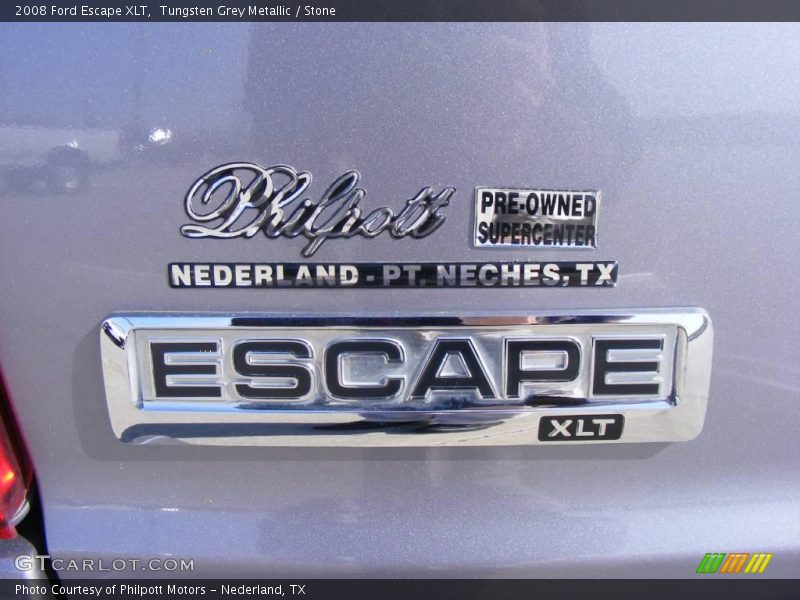 Tungsten Grey Metallic / Stone 2008 Ford Escape XLT