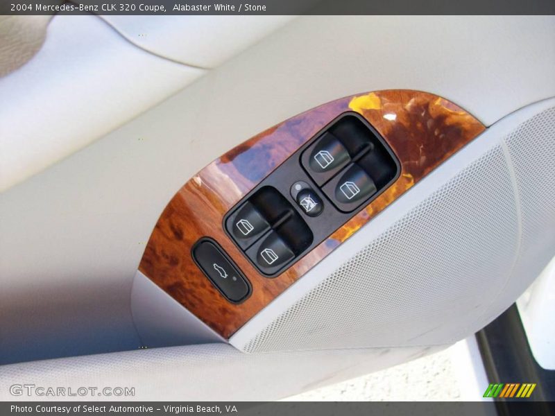 Alabaster White / Stone 2004 Mercedes-Benz CLK 320 Coupe