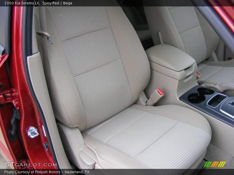 Spicy Red / Beige 2009 Kia Sorento LX