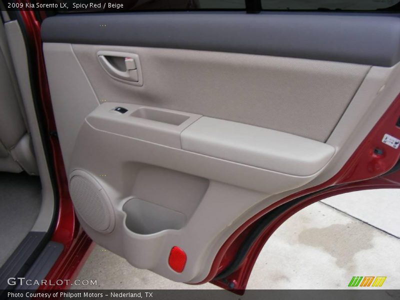 Spicy Red / Beige 2009 Kia Sorento LX