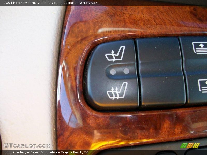 Alabaster White / Stone 2004 Mercedes-Benz CLK 320 Coupe