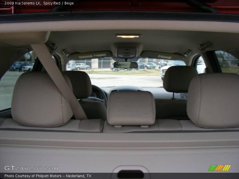 Spicy Red / Beige 2009 Kia Sorento LX