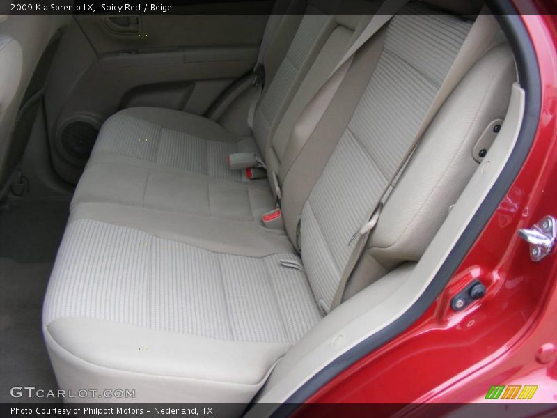 Spicy Red / Beige 2009 Kia Sorento LX
