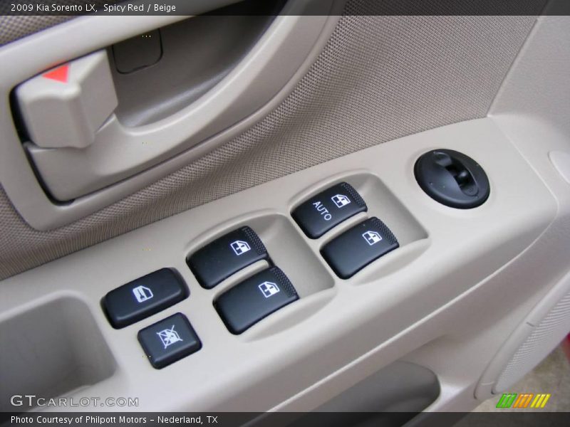 Spicy Red / Beige 2009 Kia Sorento LX