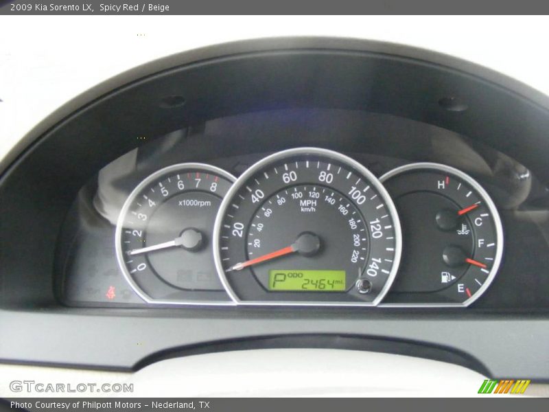 Spicy Red / Beige 2009 Kia Sorento LX