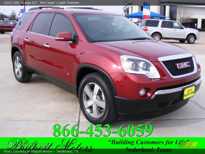 Red Jewel / Light Titanium 2009 GMC Acadia SLT