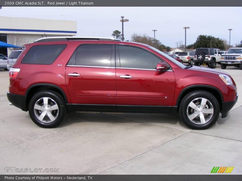 Red Jewel / Light Titanium 2009 GMC Acadia SLT
