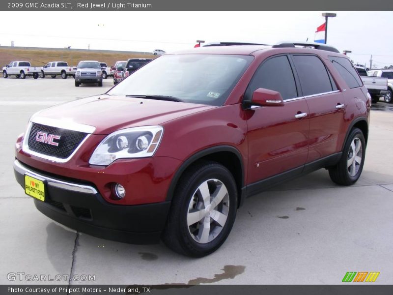 Red Jewel / Light Titanium 2009 GMC Acadia SLT