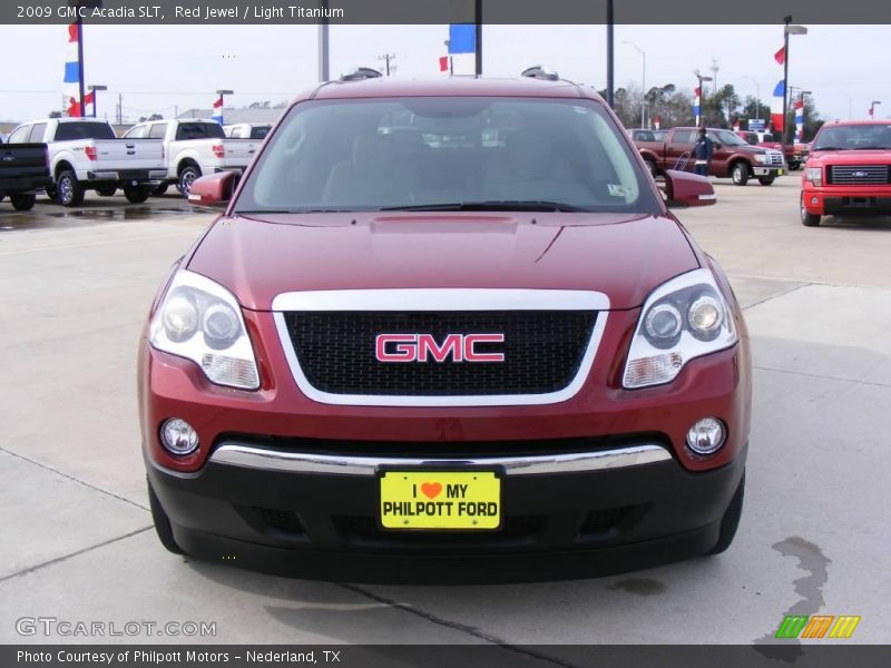 Red Jewel / Light Titanium 2009 GMC Acadia SLT