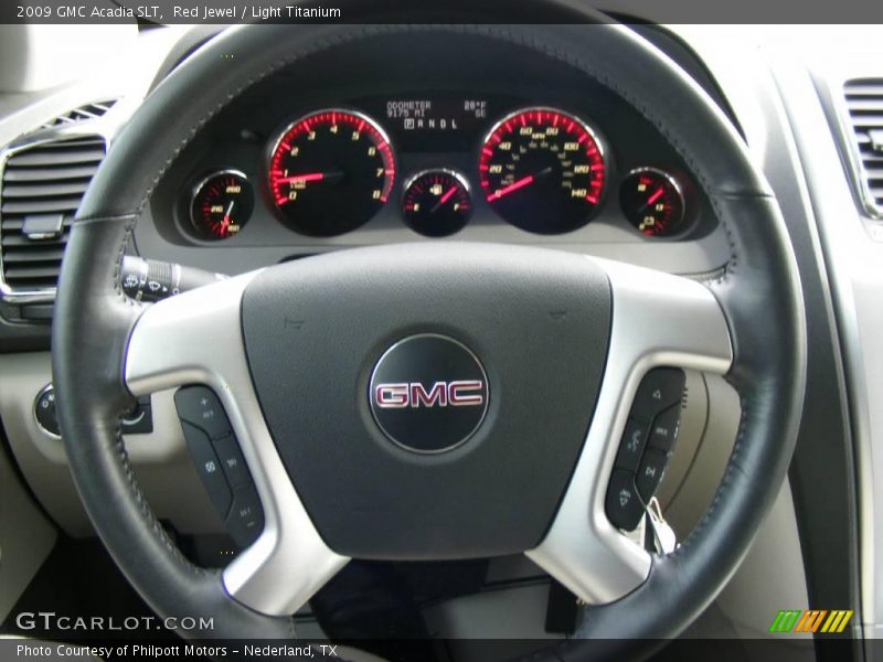 Red Jewel / Light Titanium 2009 GMC Acadia SLT