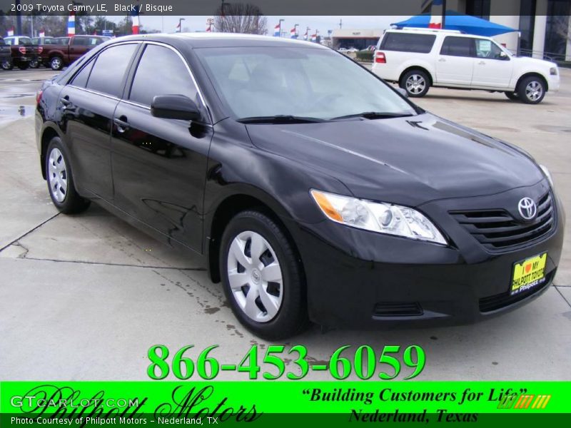 Black / Bisque 2009 Toyota Camry LE