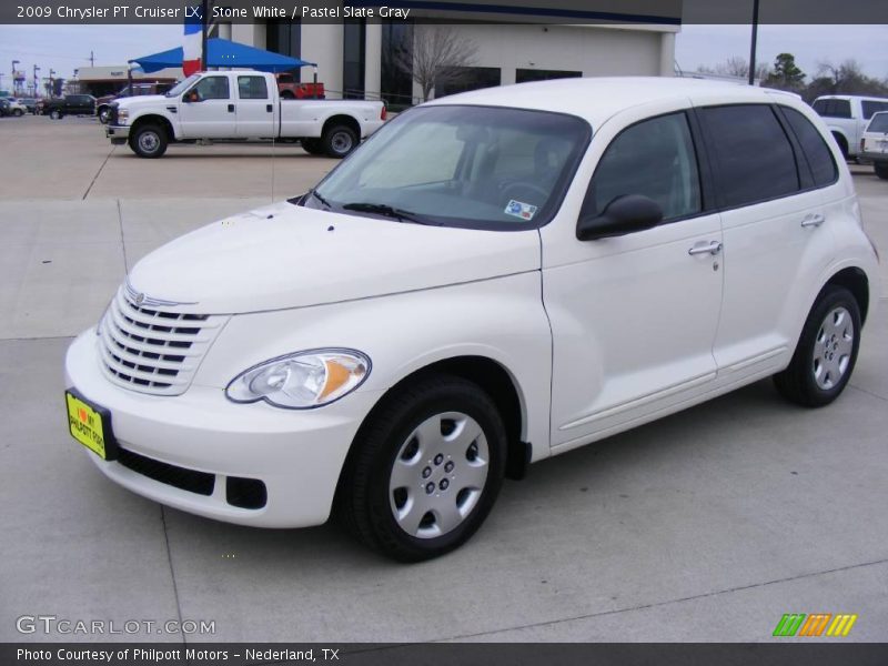 Stone White / Pastel Slate Gray 2009 Chrysler PT Cruiser LX