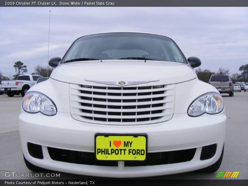 Stone White / Pastel Slate Gray 2009 Chrysler PT Cruiser LX
