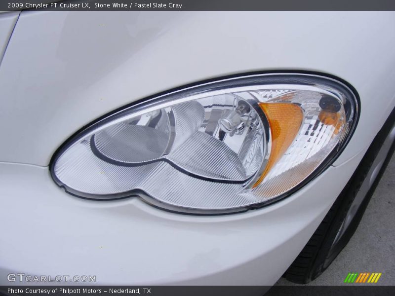 Stone White / Pastel Slate Gray 2009 Chrysler PT Cruiser LX