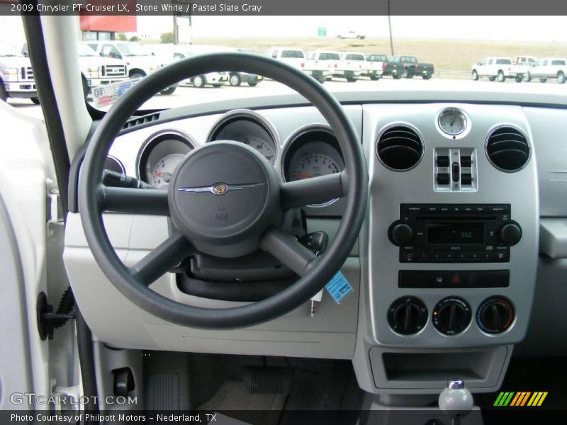 Stone White / Pastel Slate Gray 2009 Chrysler PT Cruiser LX
