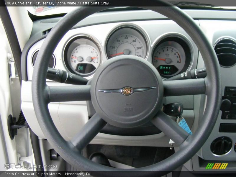 Stone White / Pastel Slate Gray 2009 Chrysler PT Cruiser LX