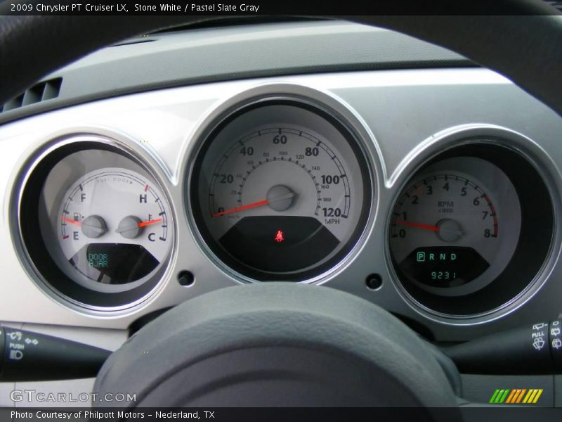 Stone White / Pastel Slate Gray 2009 Chrysler PT Cruiser LX