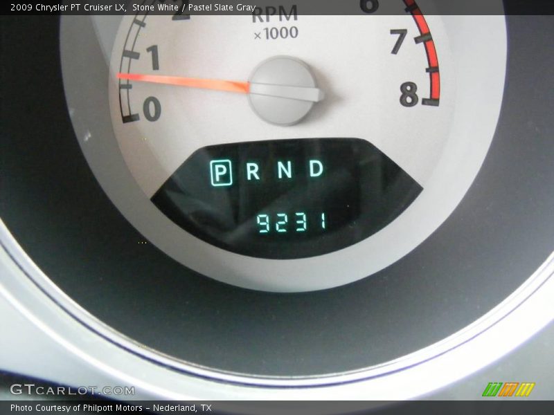 Stone White / Pastel Slate Gray 2009 Chrysler PT Cruiser LX