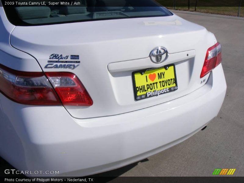 Super White / Ash 2009 Toyota Camry LE