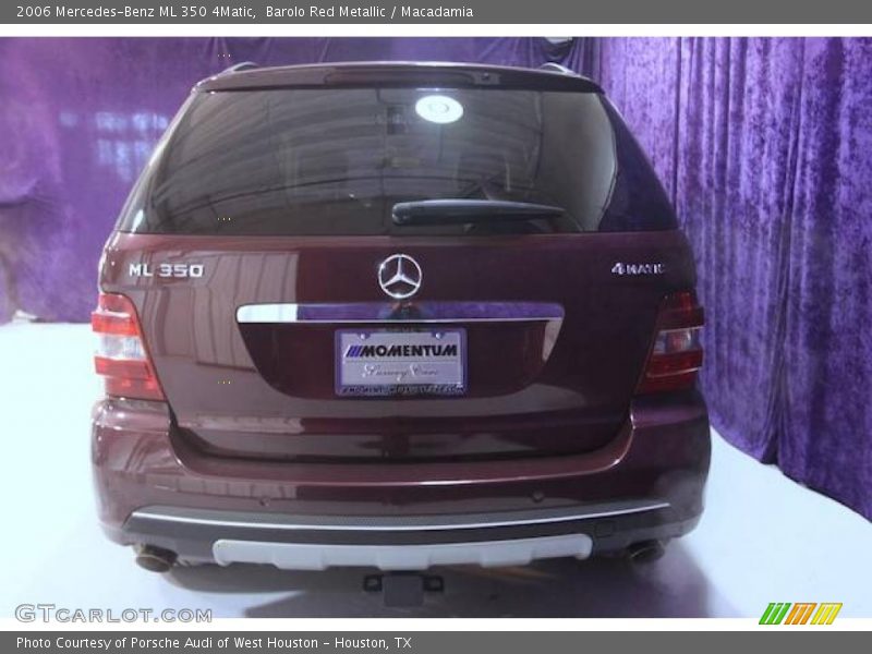 Barolo Red Metallic / Macadamia 2006 Mercedes-Benz ML 350 4Matic