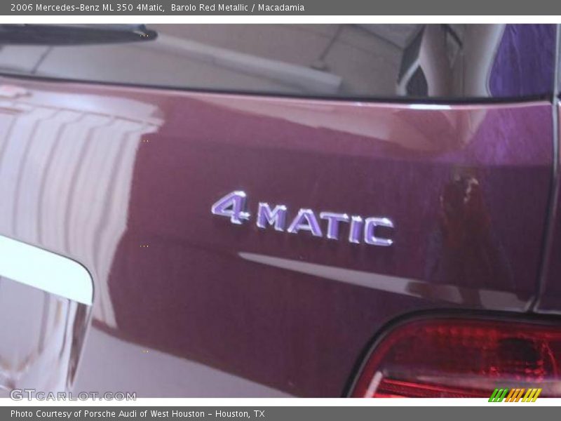 Barolo Red Metallic / Macadamia 2006 Mercedes-Benz ML 350 4Matic