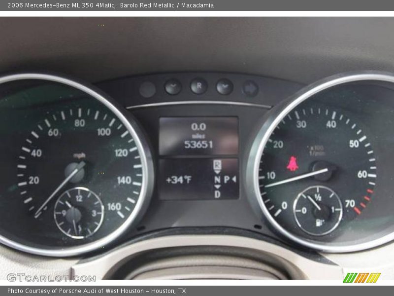 Barolo Red Metallic / Macadamia 2006 Mercedes-Benz ML 350 4Matic