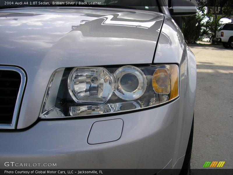 Brilliant Silver / Black Leather 2004 Audi A4 1.8T Sedan