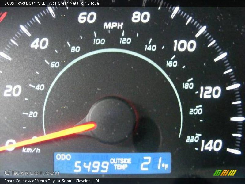Aloe Green Metallic / Bisque 2009 Toyota Camry LE