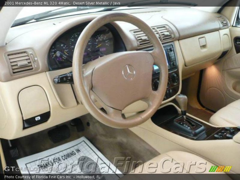 Desert Silver Metallic / Java 2001 Mercedes-Benz ML 320 4Matic