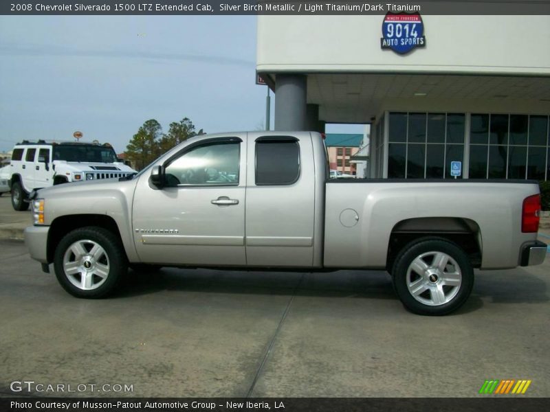 Silver Birch Metallic / Light Titanium/Dark Titanium 2008 Chevrolet Silverado 1500 LTZ Extended Cab